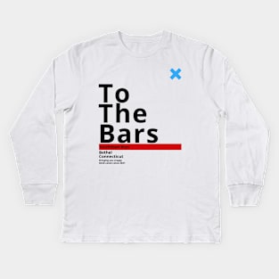 To the Bars - Touchdown Boys Left Kids Long Sleeve T-Shirt